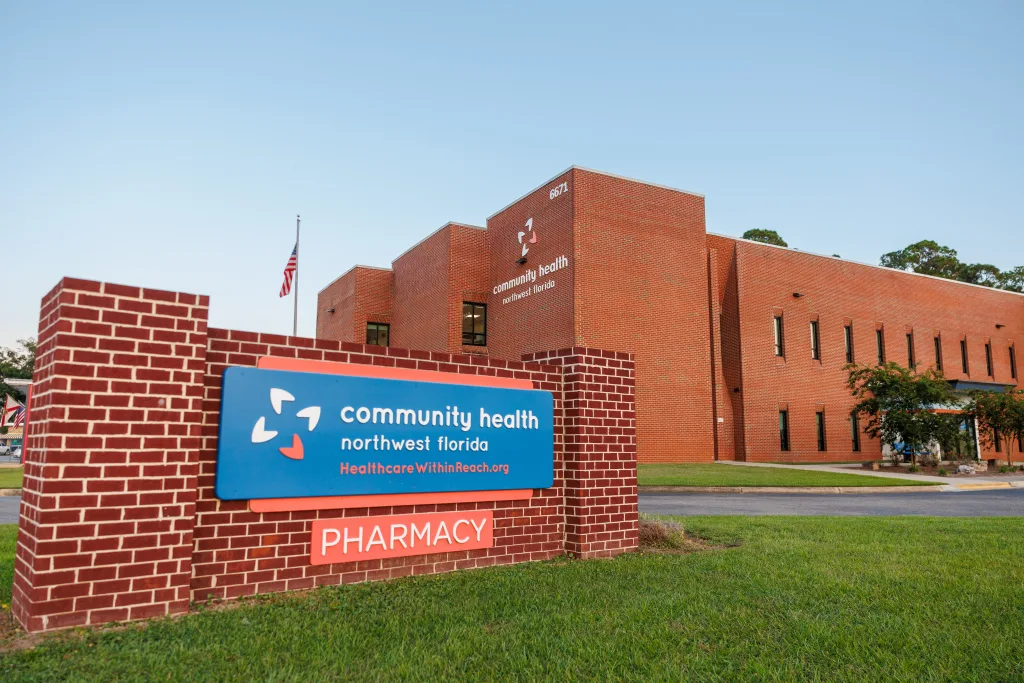 An exterior view of the Community Health Northwest Florida Milton office.