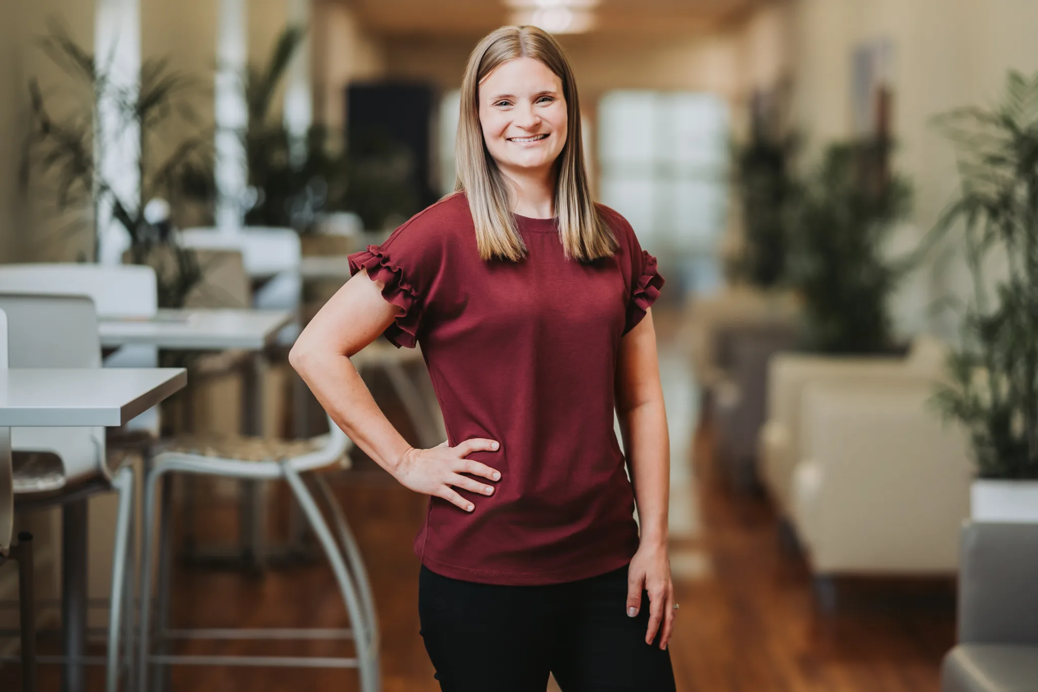 A professionally shot picture of Paula Lindsey at Community Health Northwest Florida.