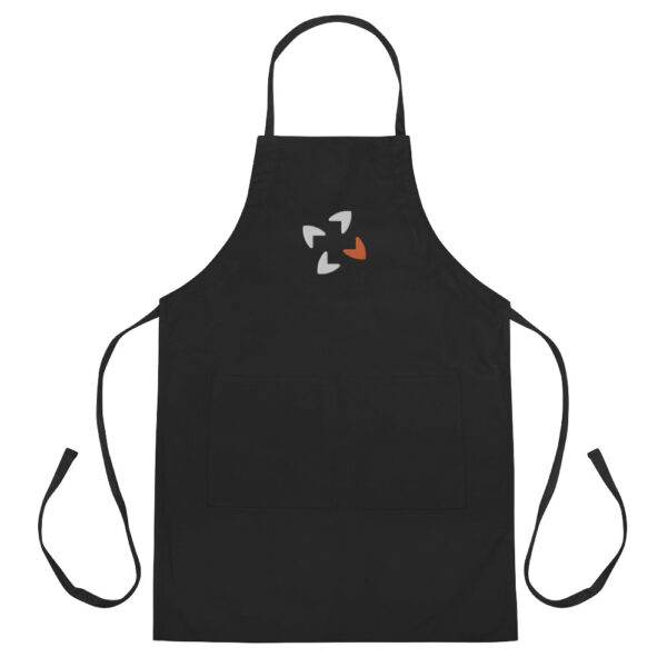 embroidered apron black 5fca7d187f8ff 600x600 - Embroidered Apron