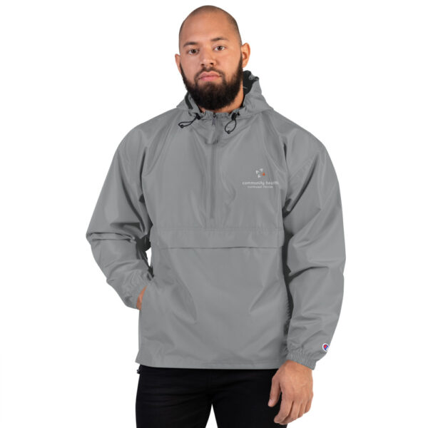 embroidered champion packable jacket graphite front 61de0342ce600 600x600 - Embroidered Champion Packable Jacket
