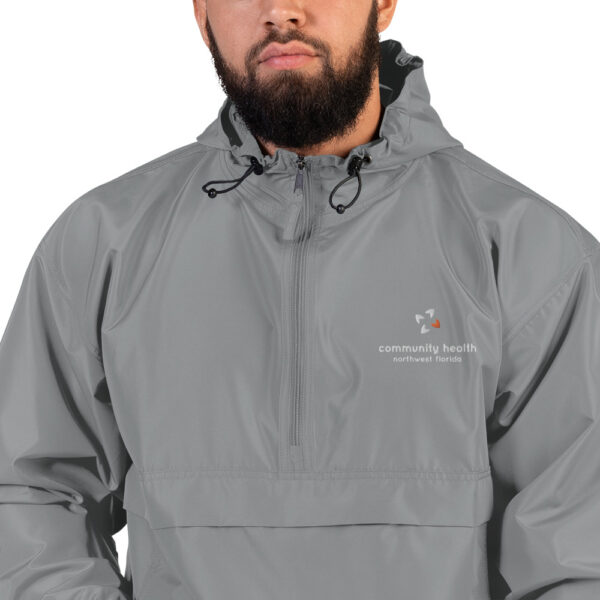 embroidered champion packable jacket graphite zoomed in 61de0342ce574 600x600 - Embroidered Champion Packable Jacket