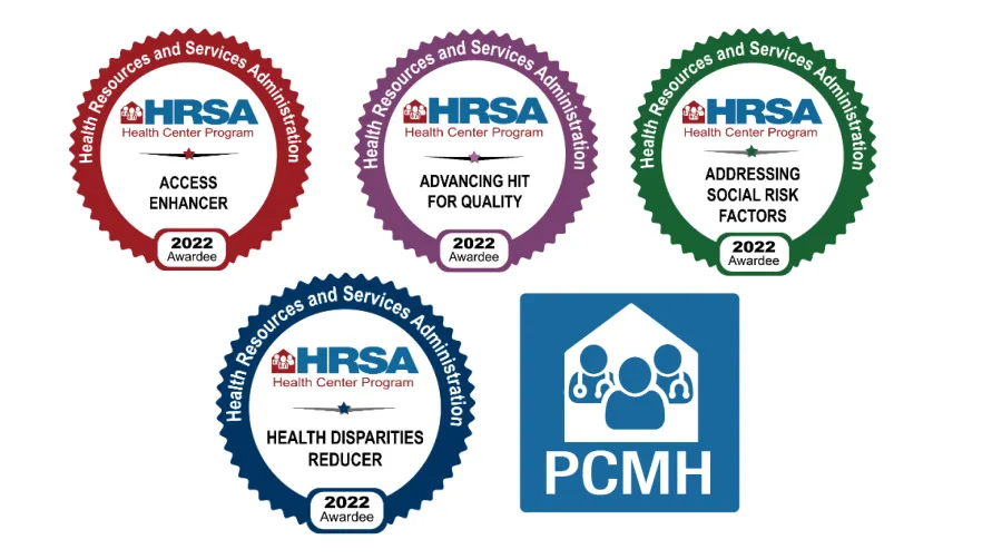 Badges awarded to Community Health Northwest Florida.