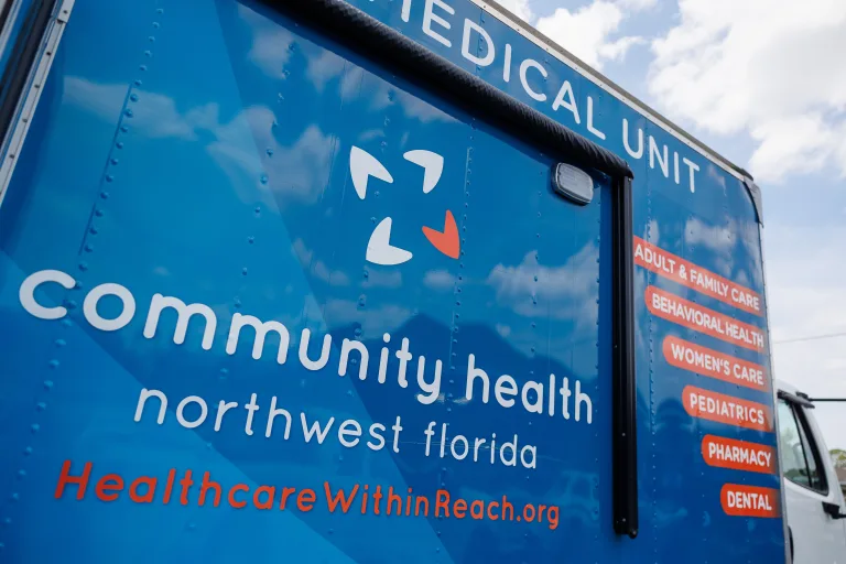The Community Health Northwest Florida mobile health unit.