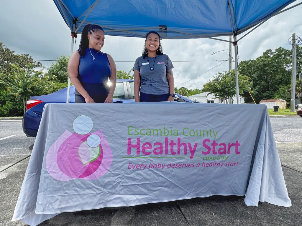 Health Start Coalition working at the Community Health Northwest Florida Jackson Street location.