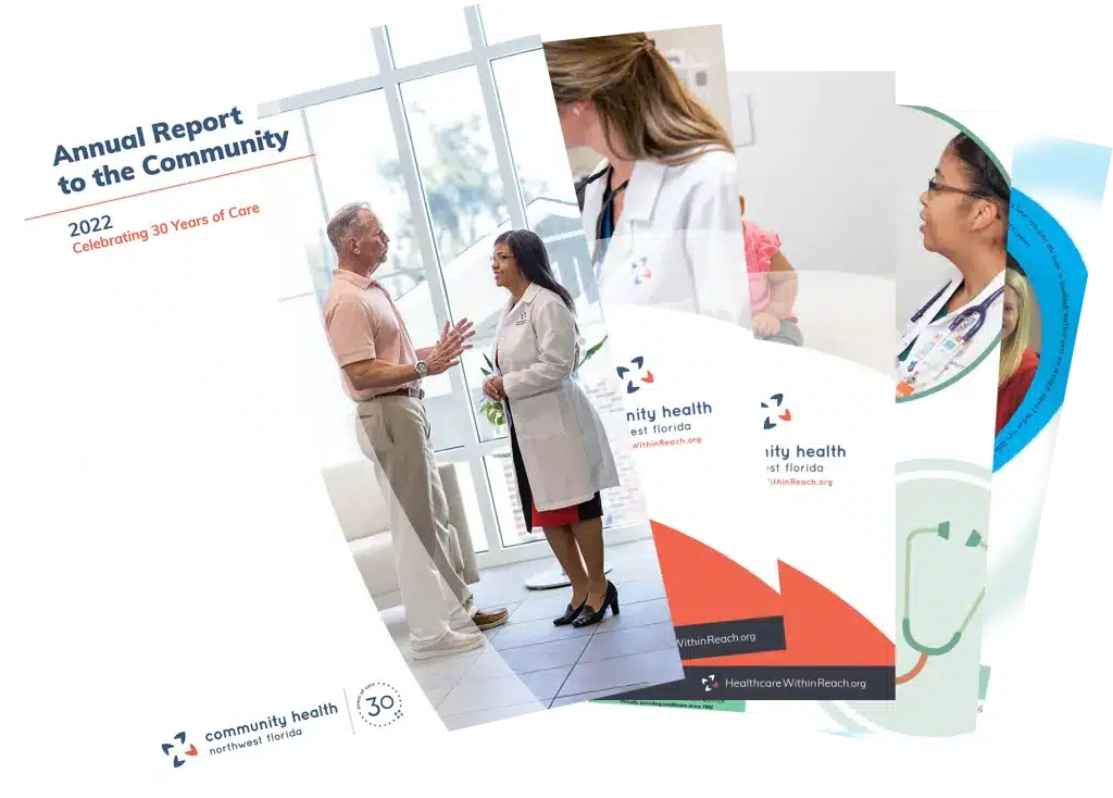 Copies of the Community Health Northwest Florida annual reports.