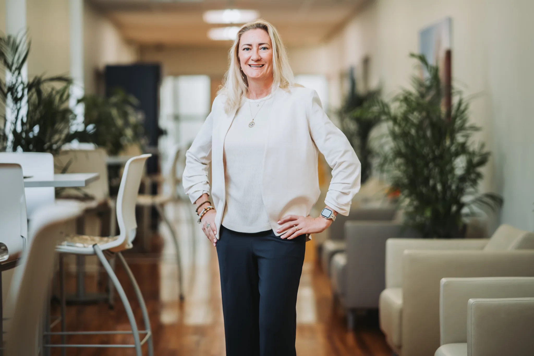 A professionally shot portrait of Dr. Carrie Anderson with Community Health Northwest Florida.