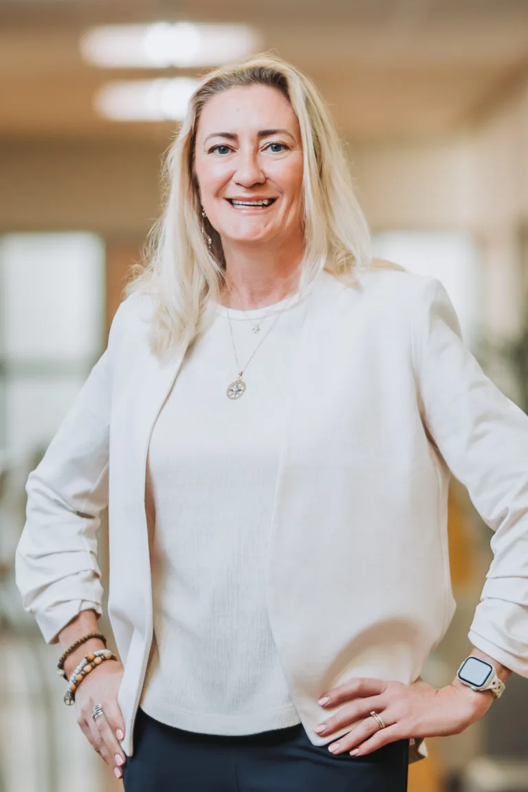 A professionally shot portrait of Dr. Carrie Anderson with Community Health Northwest Florida.