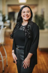 A professionally shot portrait of Elivet Giovanini, a physician assistant at Community Health Northwest Florida.