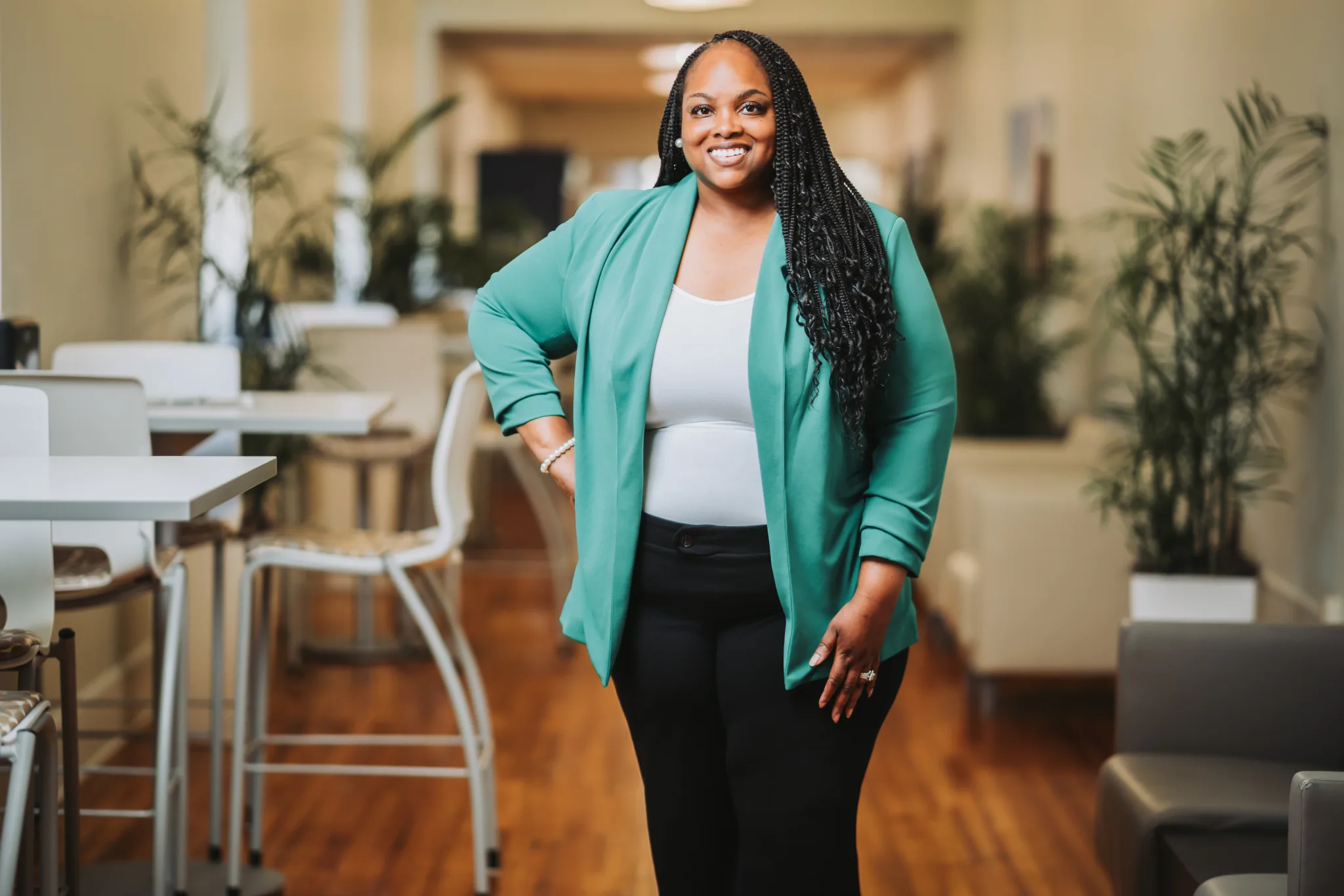 A professionally shot portrait of Community Health Northwest Florida Foundation board member Angel Bradley.