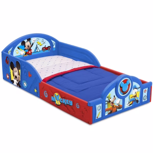 Disney Mickey Mouse Plastic Sleep and Play Toddler Bed.