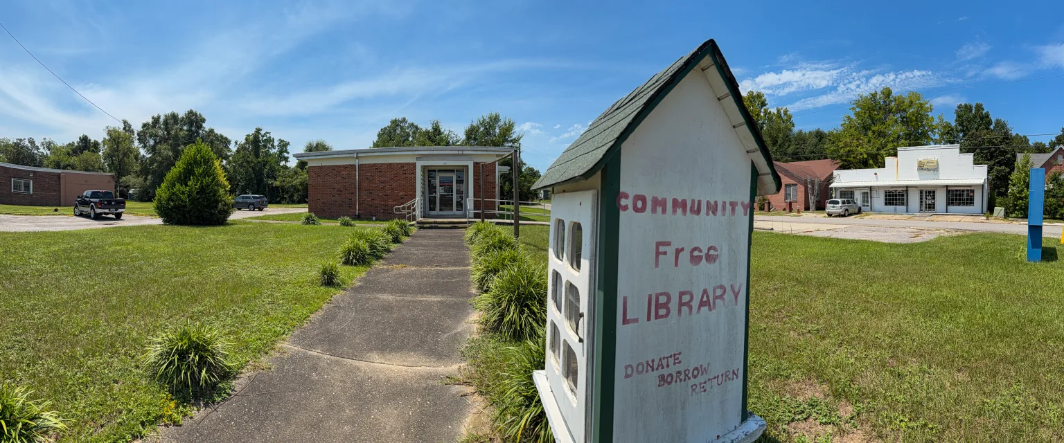 A wide-angle shot of 501 Church Street in Century.