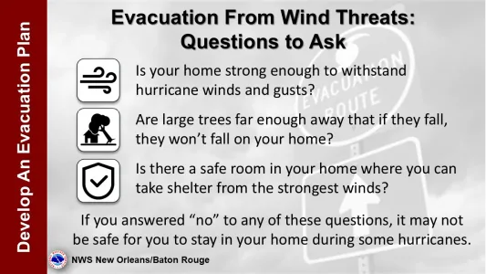 Hurricane tips from the National Weather Center.